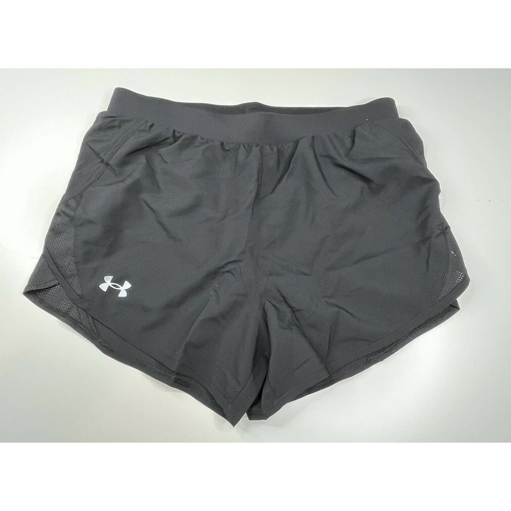 NWT Under Armor Athletic Running Shorts Small Women’s Fly By 2.0 Black Lined